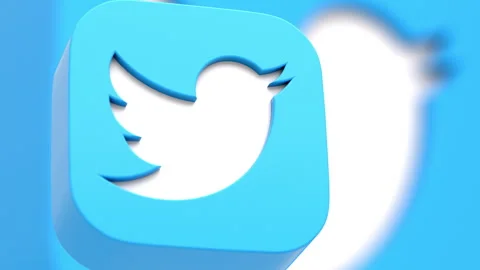 Twitter Logo Background Loop Stock Footage 246440788
