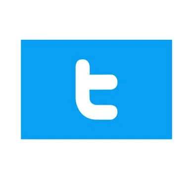 Twitter logo on white background. Twitter is a social networking and microblo Stock Illustration