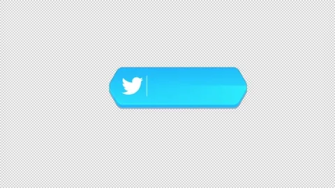 Twitter Lower Third Alpha Channel Stock Footage 238491179