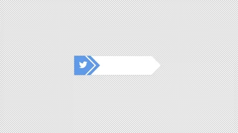Twitter lower third HD Stock Footage 239281587