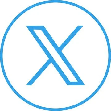 Twitter new x logo . Twitter icons. Twitter X logo . social media app symbo.. Stock Illustration