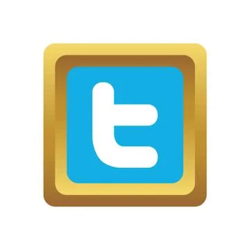 Twitter social icon Stock Illustration