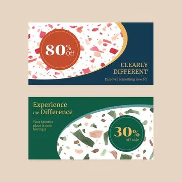 Twitter template with shopping design for internet and online community water Stock Illustration