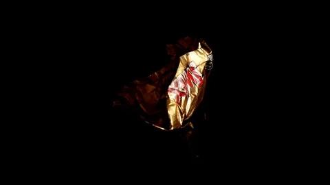 Twix minis cookie bars on black background. Stock-Footage 114065824