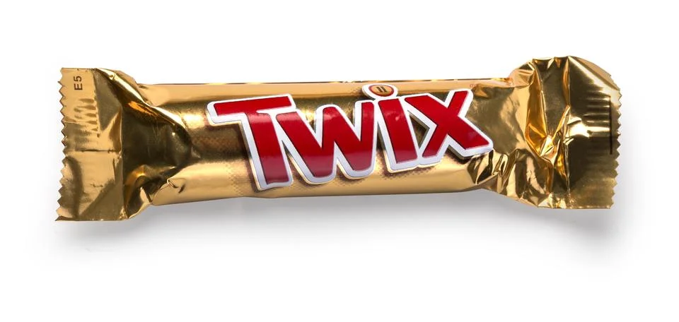 Twix wrapper isolated on white Stock Illustration