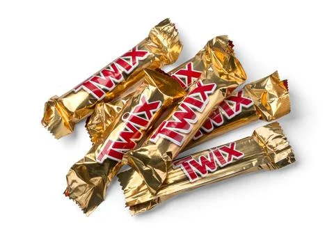Twix wrapper isolated on white Stock Illustration