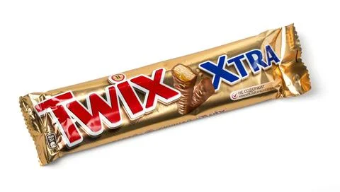 Twix wrapper isolated on white Illustrazione stock