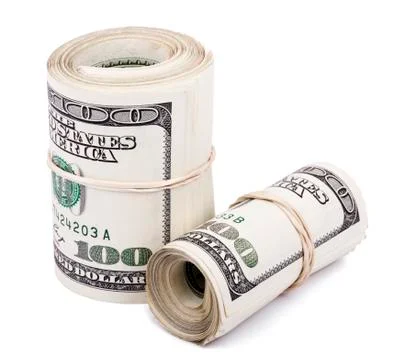 Two 100 us$ rolls Stock Photos