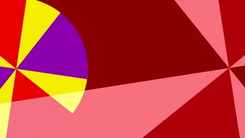 Two 2D circular graphic patterns that rotate in the opposite direction, in 4K. Stock Footage 112619071