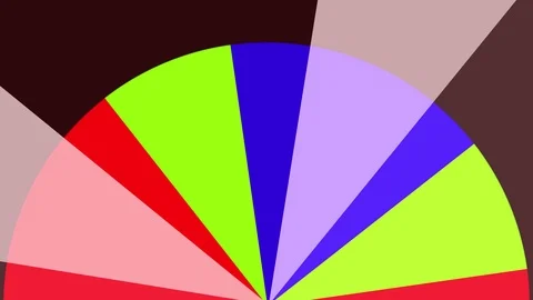Two 2D circular graphic patterns that rotate in the opposite direction, in 4K. 動画素材 112619141