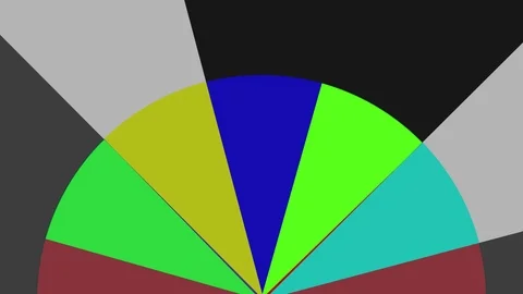 Two 2D circular graphic patterns that rotate in the opposite direction, in 4K. Stock Footage 112619202