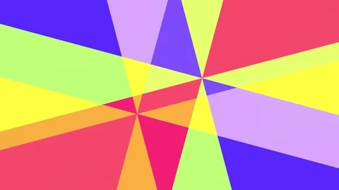 Two 2D circular graphic patterns that rotate in the opposite direction, 4K 16:9  Stock Footage 112930973