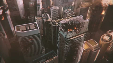 Two 5th gen Fighter jets aircraft flying low over a urban area of a city in Stock Footage 175885215