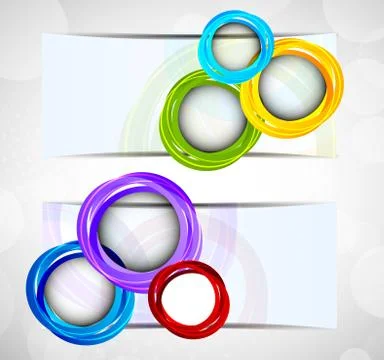 Two abstract banners Stock Illustration