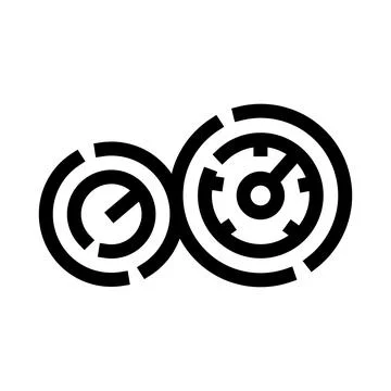 Two abstract circular labyrinth symbols creating infinity Illustrazione stock