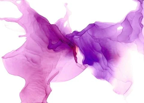 Two abstract spots in the form of an animal's head intertwined with long noses Stock Illustration