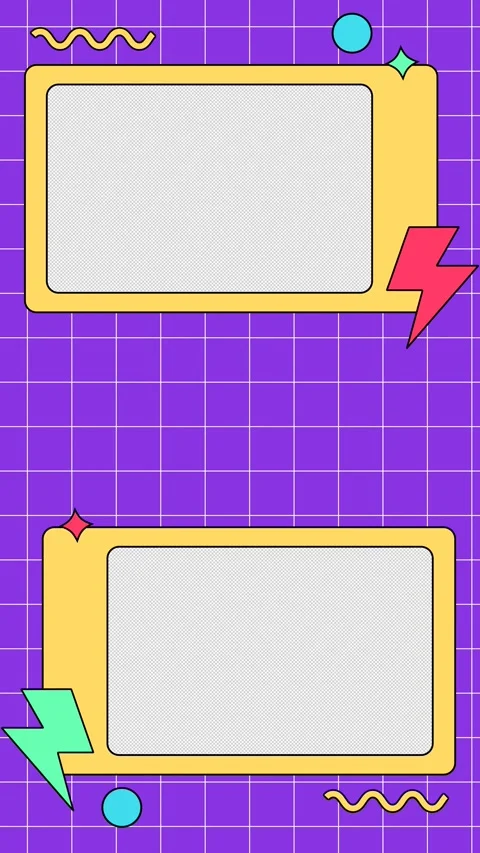 Two abstract transparent frame on retro background from geometry shapes Stock Footage 333341173