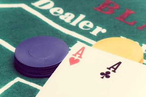 Two aces Stock Photos