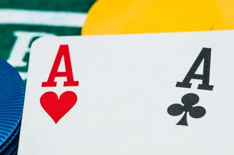 Two aces Stock Photos