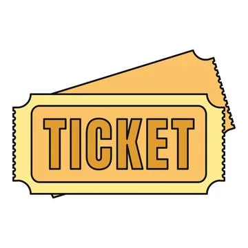 Two admission tickets presenting an entry pass concept Stock Illustration