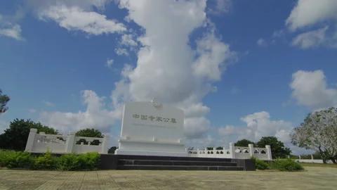 Two African old men lay wreaths at Chinese expert cemetery,   Tanzania  Africa Stock-Footage 132429341