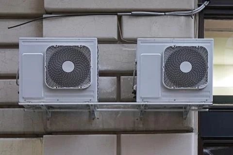 Two air conditioners Stock Photos