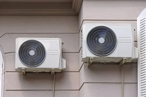 Two Air Conditioners Stock Photos