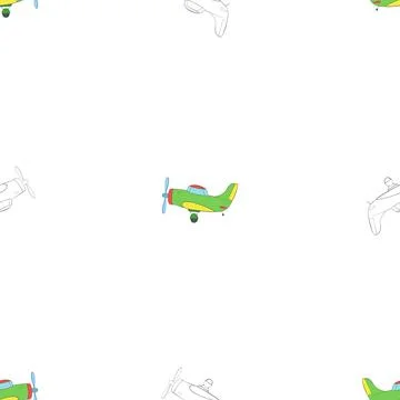 Two airplanes pattern Иллюстрация