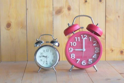 Two alarm clock Stock Photos