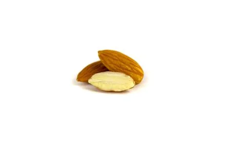 Two almonds and half Foto stock