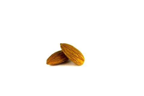 Two almonds Stock Photos