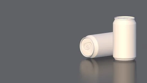 Two aluminum cans Stock Illustration