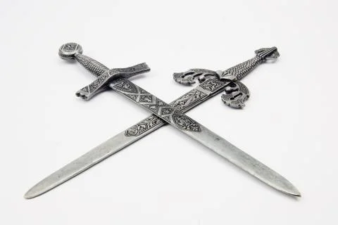 Two Ancient swords Stock Photos