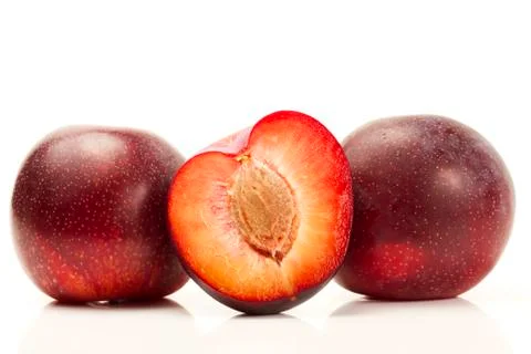 Two and a half plum Stock Photos