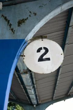 Two and second - figure, digit, number and numeral sign. Stock Photos