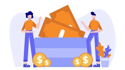 Two animated characters engage in a discussion Stock Footage 309323607