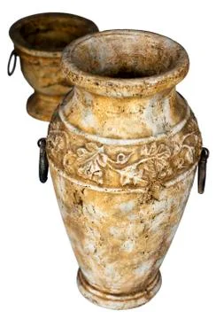 Two Antique Vases Stock Photos