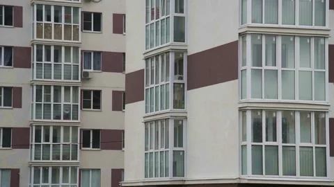 Two apartment buildings Video stock 152107951