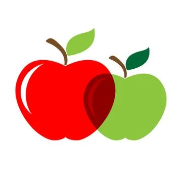 Two appels Stock Illustration