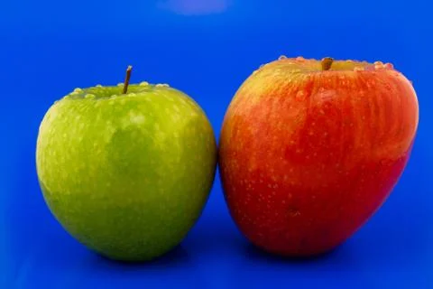 Two apples Stock Photos