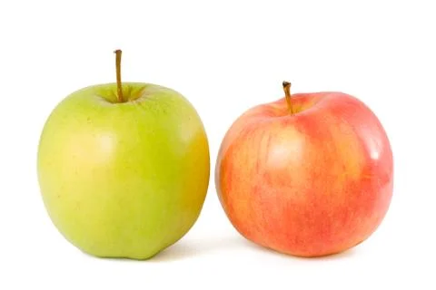 Two apples Stock Photos