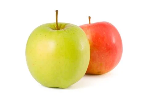 Two apples Stock Photos