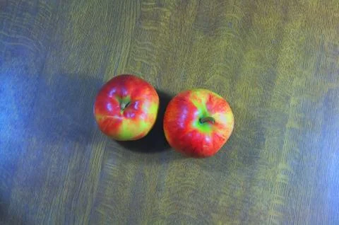 Two apples Stock Photos