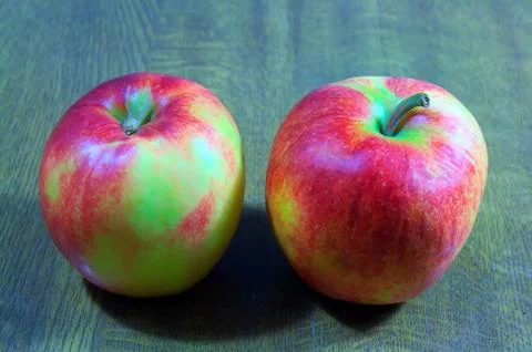 Two apples Stock Photos