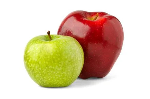 Two apples Stock Photos