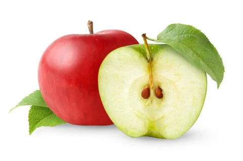 Two apples Stock Photos