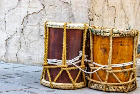Two Arab drums Stock Photos