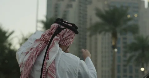 Two Arab Men Dancing Stock Footage 73057069