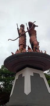 Two Archery Statues Stock Photos