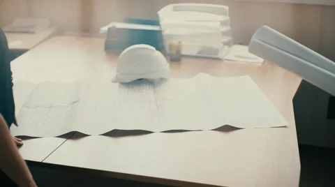 Two architects working together in office Video stock 67994980